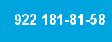 922 181-81-58 922 181-81-58